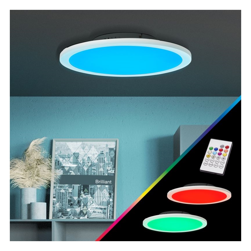 Brilliant - LED RGBW Ściemnialny plafon ABIE LED/24W/230V 2700-6500K + pilot zdalnego sterowania