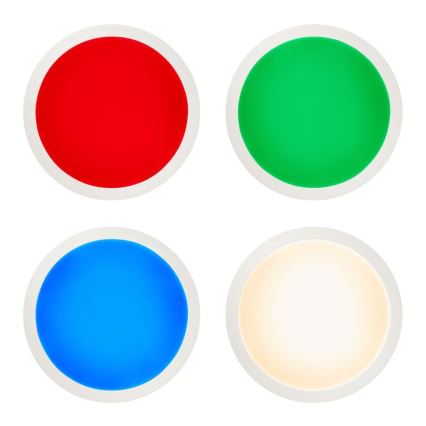 Brilliant - LED RGBW Ściemnialny plafon ABIE LED/24W/230V 2700-6500K + pilot zdalnego sterowania