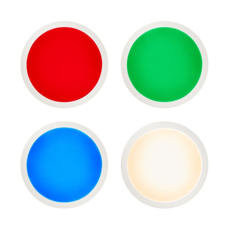 Brilliant - LED RGBW Ściemnialny plafon ABIE LED/24W/230V 2700-6500K + pilot zdalnego sterowania