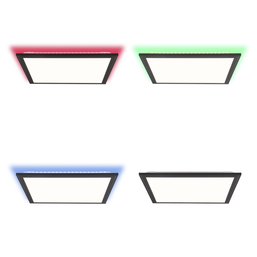 Brilliant - LED RGBW Ściemnialny plafon ALLIE LED/24W/230V 2700-6500K czarny + Pilot zdalnego sterowania