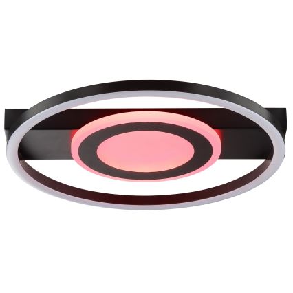 Brilliant - ściemnialna lampa sufitowa LED RGBW MAUREEN LED/20W/230V 3000-6500K czarna + pilot zdalnego sterowania