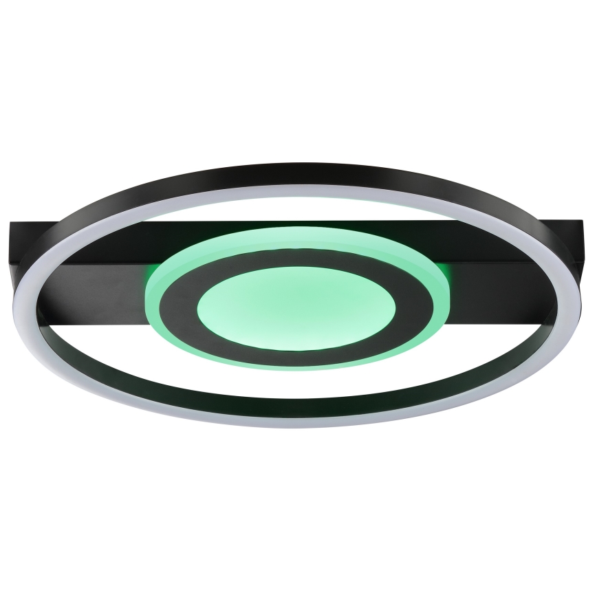 Brilliant - ściemnialna lampa sufitowa LED RGBW MAUREEN LED/20W/230V 3000-6500K czarna + pilot zdalnego sterowania