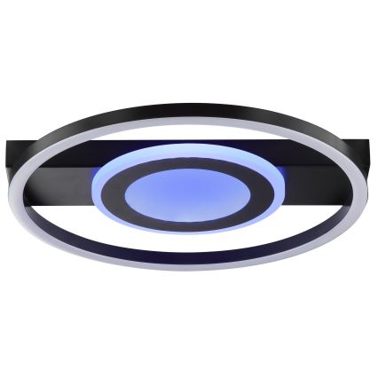 Brilliant - ściemnialna lampa sufitowa LED RGBW MAUREEN LED/20W/230V 3000-6500K czarna + pilot zdalnego sterowania