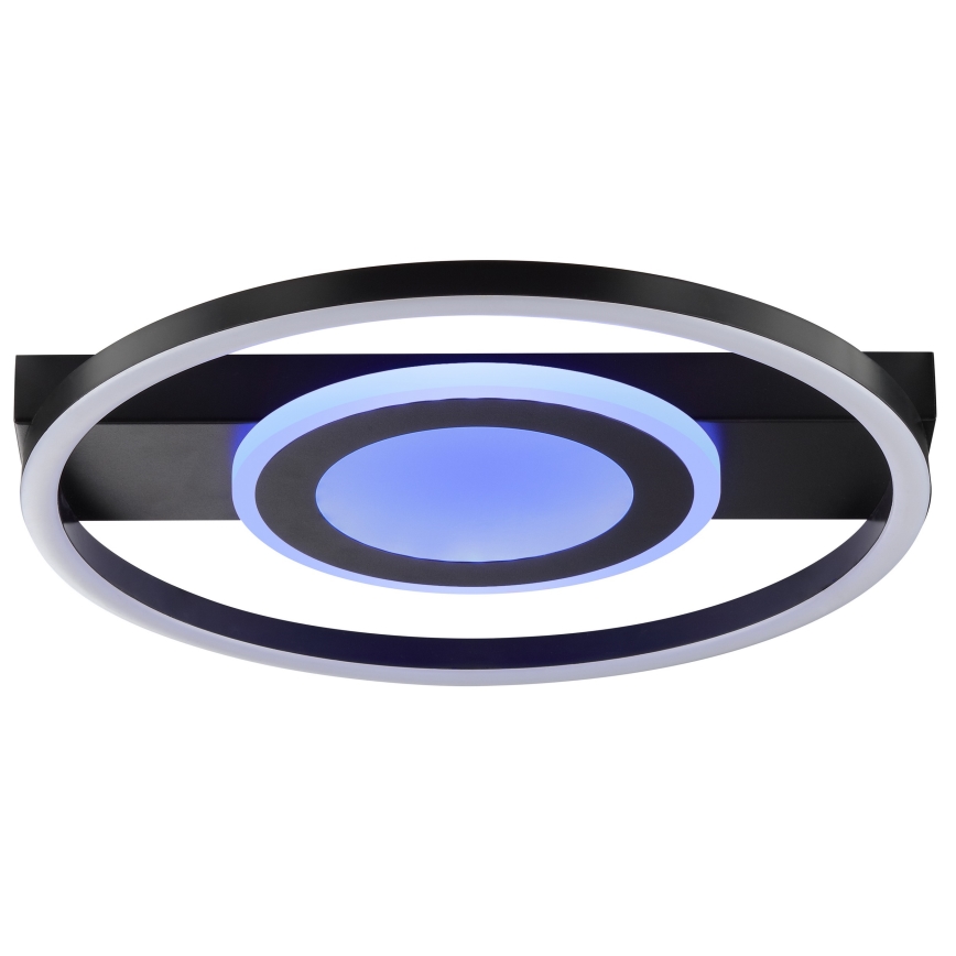 Brilliant - ściemnialna lampa sufitowa LED RGBW MAUREEN LED/20W/230V 3000-6500K czarna + pilot zdalnego sterowania
