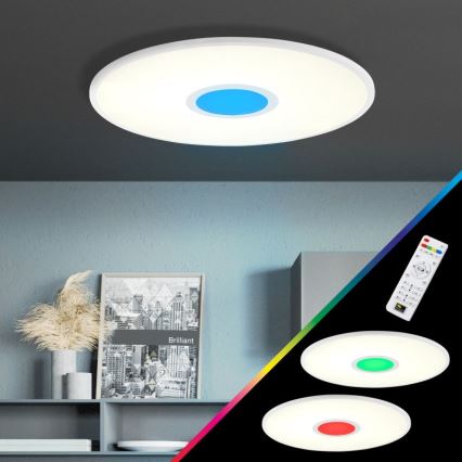 Brilliant - LED RGBW Ściemnialny plafon ODELLA LED/24W/230V 2700-6500K + pilot zdalnego sterowania