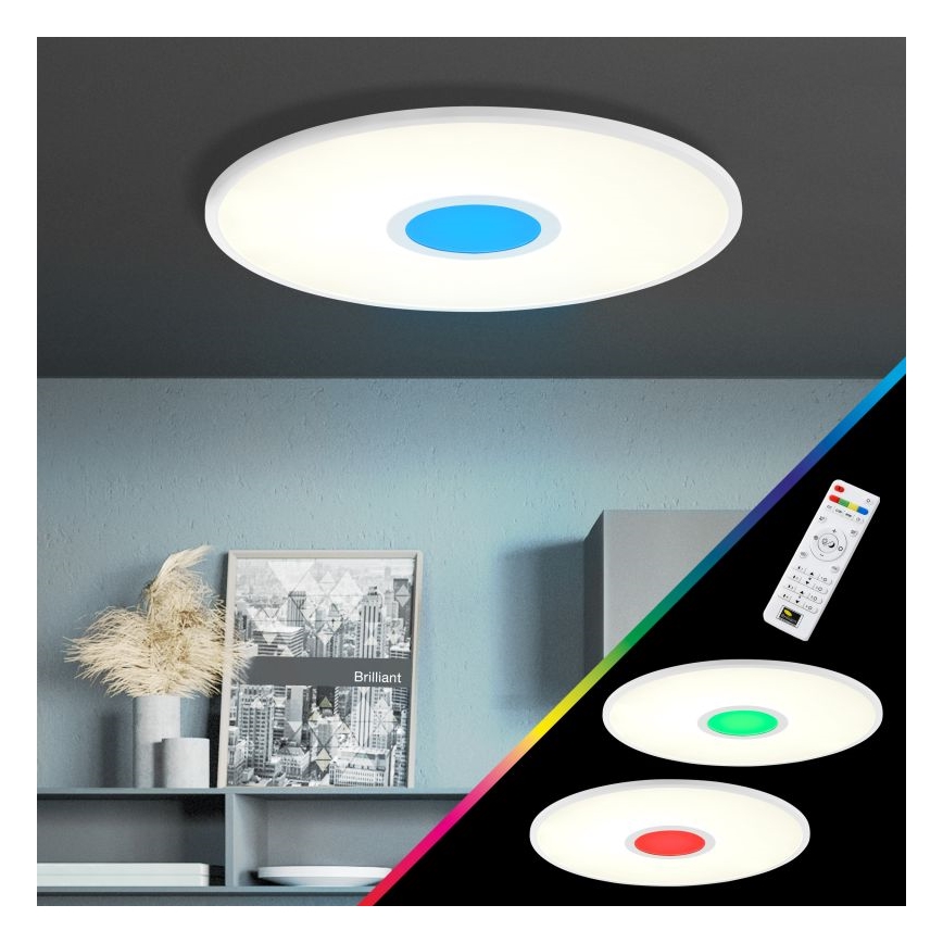 Brilliant - LED RGBW Ściemnialny plafon ODELLA LED/24W/230V 2700-6500K + pilot zdalnego sterowania