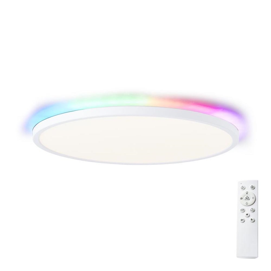 Brilliant - LED RGBW Ściemnialny plafon SALTERY LED/22W/230V 3000-6500K + pilot zdalnego sterowania
