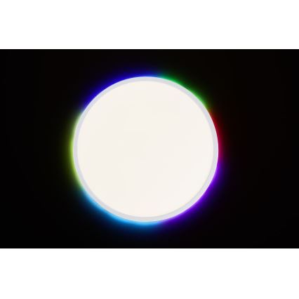 Brilliant - LED RGBW Ściemnialny plafon SALTERY LED/22W/230V 3000-6500K + pilot zdalnego sterowania
