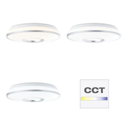 Brilliant - LED RGBW Ściemnialny plafon VISITATION LED/24W/230V 3000-6500K + pilot zdalnego sterowania