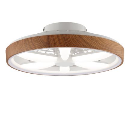 Brilliant - LED RGBW Ściemnialny wentylator sufitowy GAIANO LED/24W/230V 2700-6500K śr. 48 cm brązowy + zdalne sterowanie