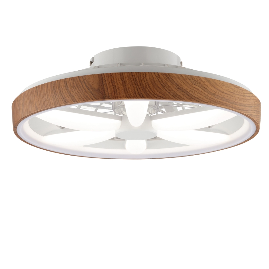 Brilliant - LED RGBW Ściemnialny wentylator sufitowy GAIANO LED/24W/230V 2700-6500K śr. 48 cm brązowy + zdalne sterowanie