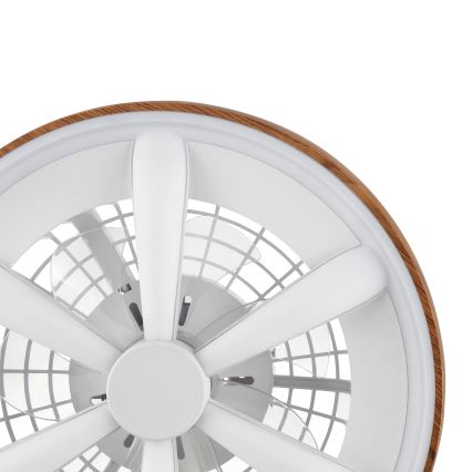 Brilliant - LED RGBW Ściemnialny wentylator sufitowy GAIANO LED/24W/230V 2700-6500K śr. 48 cm brązowy + zdalne sterowanie