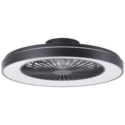 Brilliant - LED RGBW Ściemnialny wentylator sufitowy MAZZARO LED/24W/230V 3000-6500K śr. 58 cm czarny + zdalne sterowanie