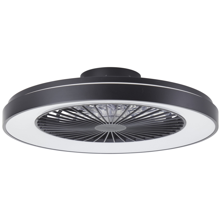 Brilliant - LED RGBW Ściemnialny wentylator sufitowy MAZZARO LED/24W/230V 3000-6500K śr. 58 cm czarny + zdalne sterowanie