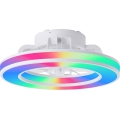 Brilliant - LED RGBW Ściemnialny wentylator sufitowy MONDELLO LED/26W/230V 2700-6500K śr. 41,5 cm biały + zdalne sterowanie