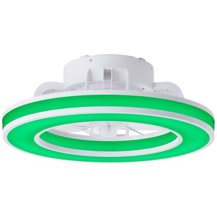 Brilliant - LED RGBW Ściemnialny wentylator sufitowy MONDELLO LED/26W/230V 2700-6500K śr. 41,5 cm biały + zdalne sterowanie