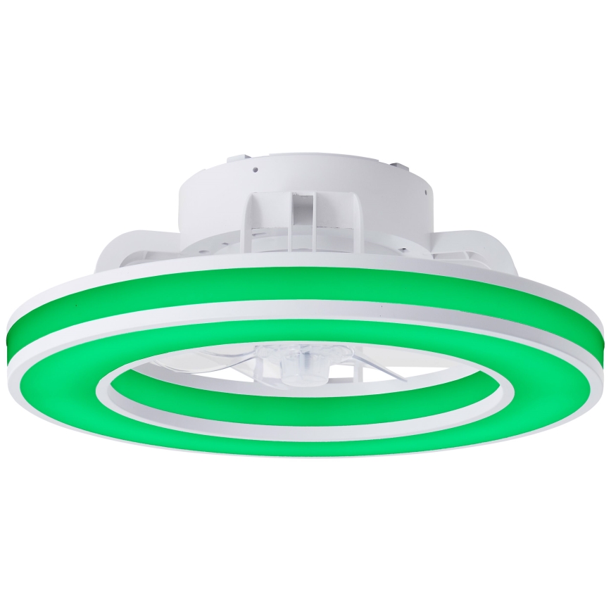 Brilliant - LED RGBW Ściemnialny wentylator sufitowy MONDELLO LED/26W/230V 2700-6500K śr. 41,5 cm biały + zdalne sterowanie