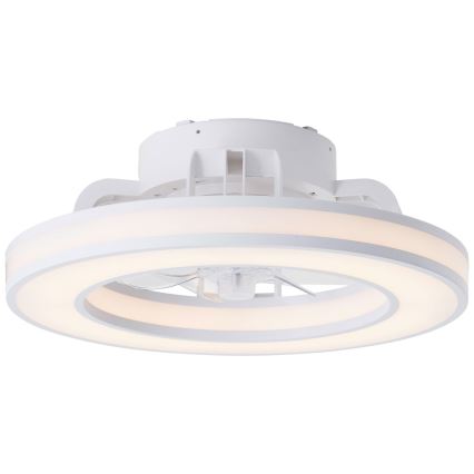 Brilliant - LED RGBW Ściemnialny wentylator sufitowy MONDELLO LED/26W/230V 2700-6500K śr. 41,5 cm biały + zdalne sterowanie