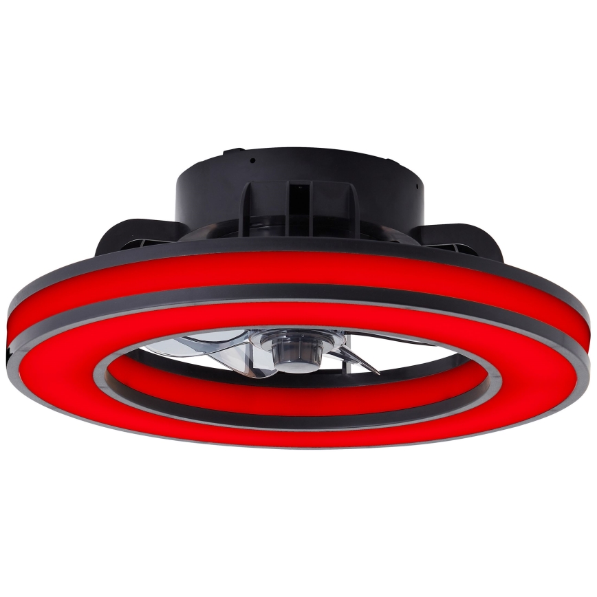 Brilliant - LED RGBW Ściemnialny wentylator sufitowy MONDELLO LED/26W/230V 2700-6500K śr. 41 cm czarny + zdalne sterowanie