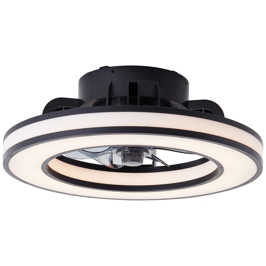 Brilliant - LED RGBW Ściemnialny wentylator sufitowy MONDELLO LED/26W/230V 2700-6500K śr. 41 cm czarny + zdalne sterowanie