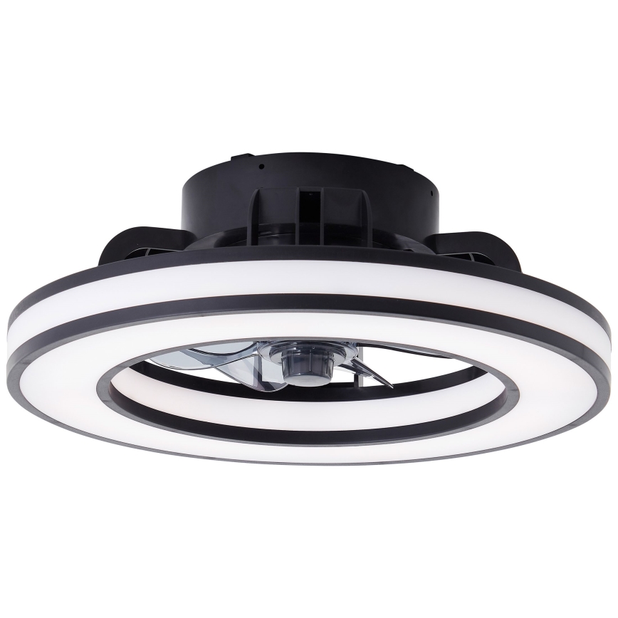 Brilliant - LED RGBW Ściemnialny wentylator sufitowy MONDELLO LED/26W/230V 2700-6500K śr. 41 cm czarny + zdalne sterowanie