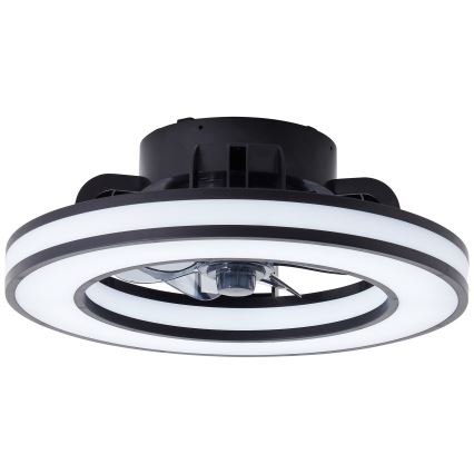 Brilliant - LED RGBW Ściemnialny wentylator sufitowy MONDELLO LED/26W/230V 2700-6500K śr. 41 cm czarny + zdalne sterowanie