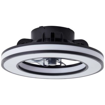 Brilliant - LED RGBW Ściemnialny wentylator sufitowy MONDELLO LED/26W/230V 2700-6500K śr. 41 cm czarny + zdalne sterowanie