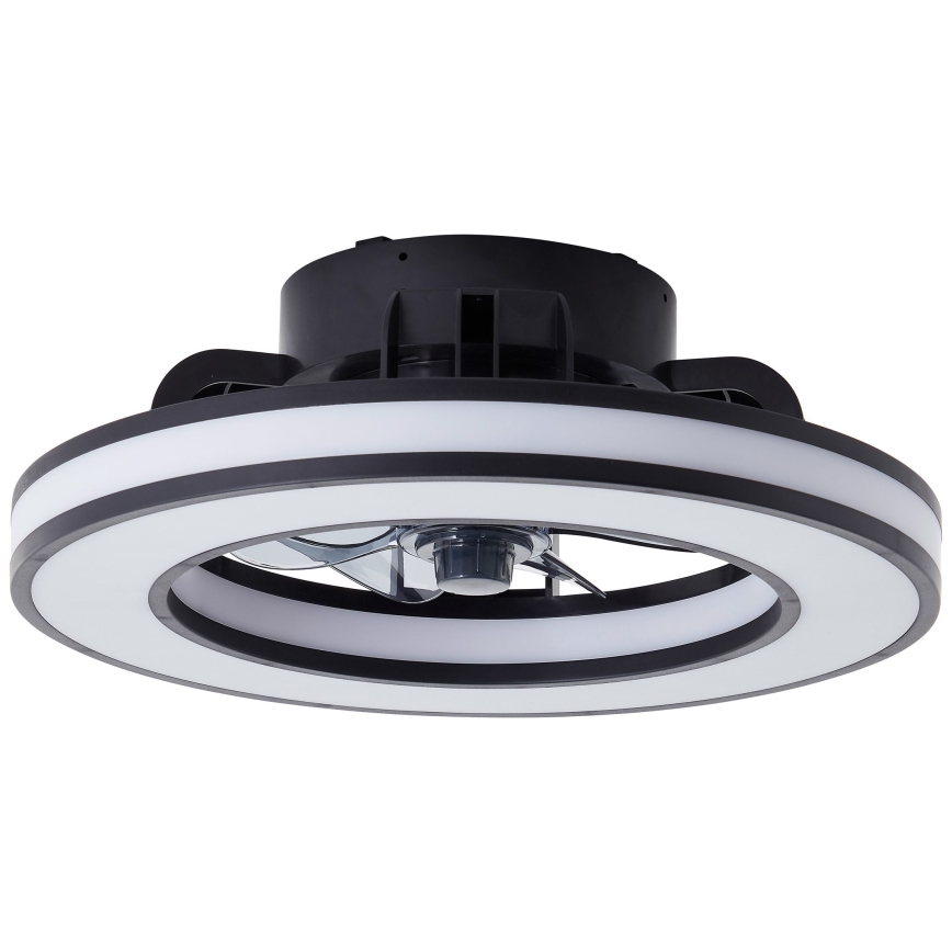 Brilliant - LED RGBW Ściemnialny wentylator sufitowy MONDELLO LED/26W/230V 2700-6500K śr. 41 cm czarny + zdalne sterowanie