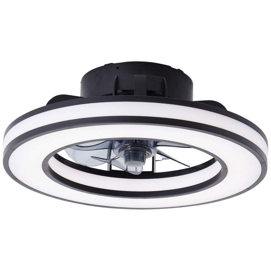 Brilliant - LED RGBW Ściemnialny wentylator sufitowy MONDELLO LED/26W/230V 2700-6500K śr. 41 cm czarny + zdalne sterowanie