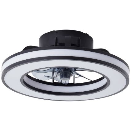 Brilliant - LED RGBW Ściemnialny wentylator sufitowy MONDELLO LED/26W/230V 2700-6500K śr. 41 cm czarny + zdalne sterowanie