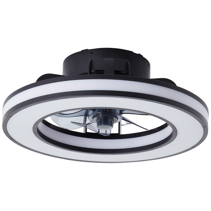 Brilliant - LED RGBW Ściemnialny wentylator sufitowy MONDELLO LED/26W/230V 2700-6500K śr. 41 cm czarny + zdalne sterowanie
