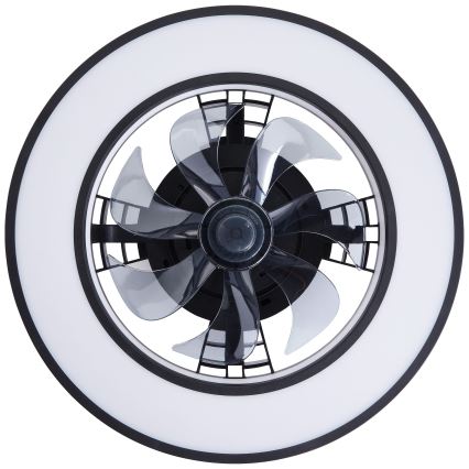 Brilliant - LED RGBW Ściemnialny wentylator sufitowy MONDELLO LED/26W/230V 2700-6500K śr. 41 cm czarny + zdalne sterowanie