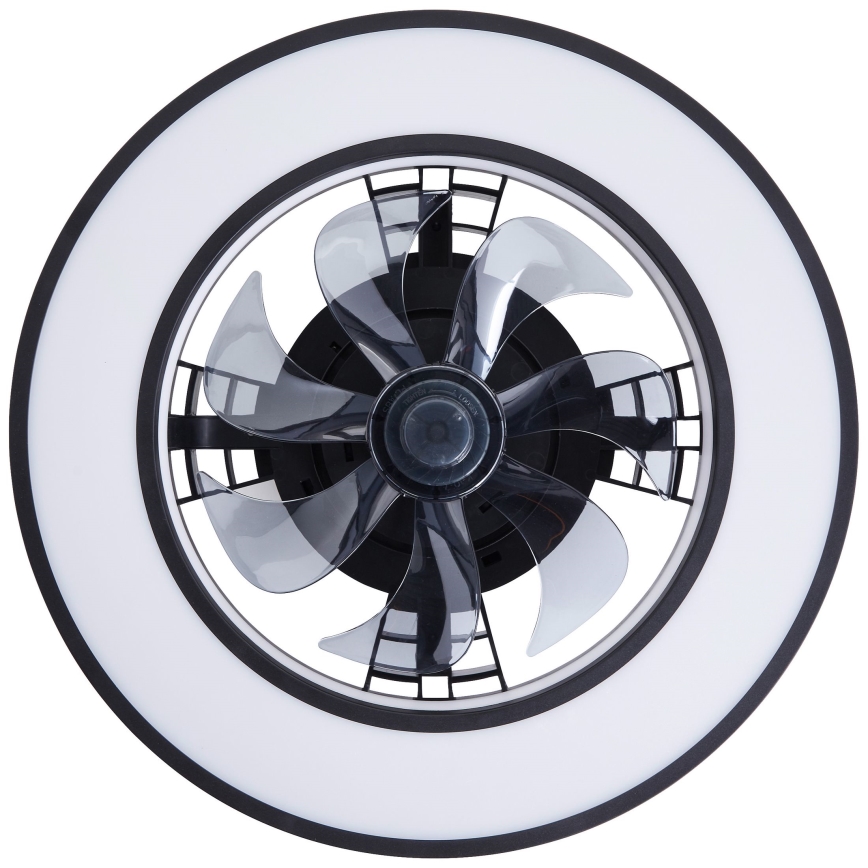 Brilliant - LED RGBW Ściemnialny wentylator sufitowy MONDELLO LED/26W/230V 2700-6500K śr. 41 cm czarny + zdalne sterowanie