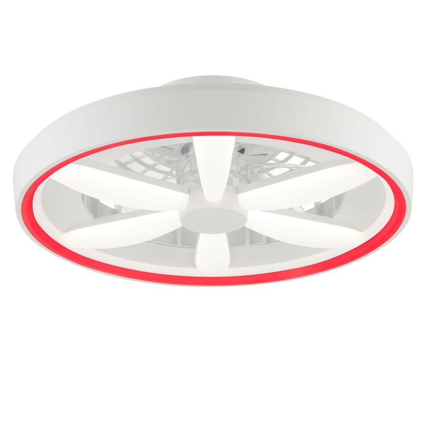Brilliant - LED RGBW Regulowany sufitowy wentylator z oświetleniem GAIANO LED/48W/230V 2700-6500K biały + pilot zdalnego sterowania