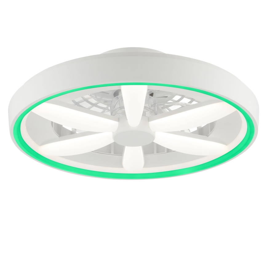 Brilliant - LED RGBW Regulowany sufitowy wentylator z oświetleniem GAIANO LED/48W/230V 2700-6500K biały + pilot zdalnego sterowania