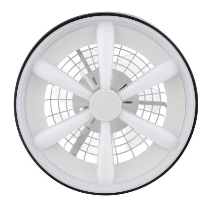 Brilliant - LED RGBW Ściemnialny wentylator sufitowy z oświetleniem GAIANO LED/48W/230V 2700-6500K czarny + pilot zdalnego sterowania