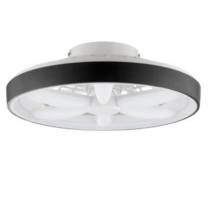 Brilliant - LED RGBW Ściemnialny wentylator sufitowy z oświetleniem GAIANO LED/48W/230V 2700-6500K czarny + pilot zdalnego sterowania