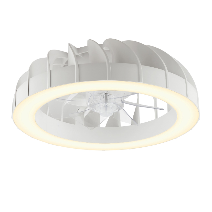Brilliant - LED RGBW Ściemnialny wentylator sufitowy ze światłem FANORA LED/30W/230V 2700-6500K śr. 46 cm biały + zdalne sterowanie