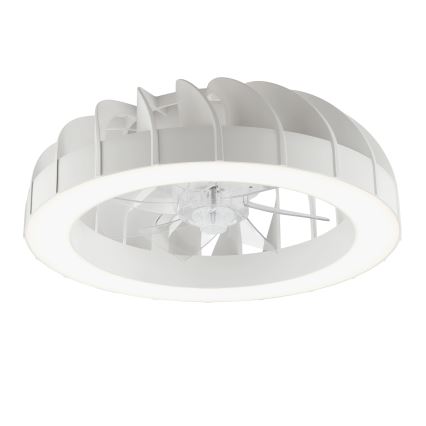Brilliant - LED RGBW Ściemnialny wentylator sufitowy ze światłem FANORA LED/30W/230V 2700-6500K śr. 46 cm biały + zdalne sterowanie