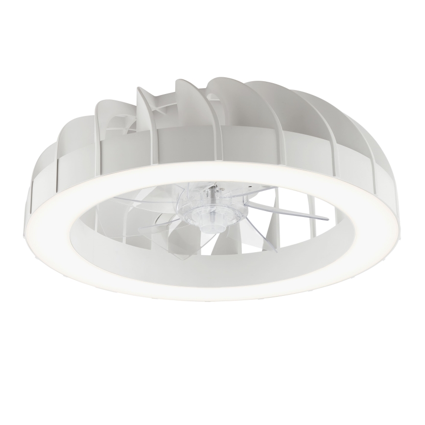 Brilliant - LED RGBW Ściemnialny wentylator sufitowy ze światłem FANORA LED/30W/230V 2700-6500K śr. 46 cm biały + zdalne sterowanie