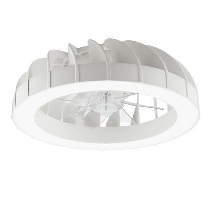 Brilliant - LED RGBW Ściemnialny wentylator sufitowy ze światłem FANORA LED/30W/230V 2700-6500K śr. 46 cm biały + zdalne sterowanie