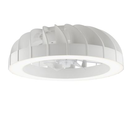 Brilliant - LED RGBW Ściemnialny wentylator sufitowy ze światłem FANORA LED/30W/230V 2700-6500K śr. 46 cm biały + zdalne sterowanie