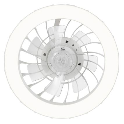 Brilliant - LED RGBW Ściemnialny wentylator sufitowy ze światłem FANORA LED/30W/230V 2700-6500K śr. 46 cm biały + zdalne sterowanie