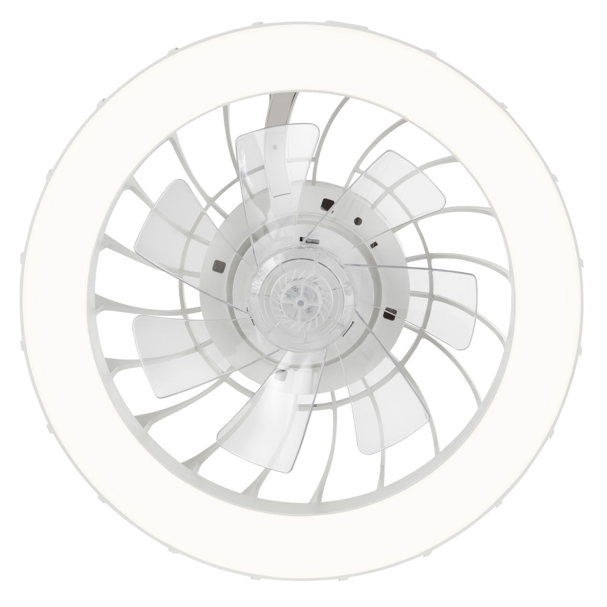 Brilliant - LED RGBW Ściemnialny wentylator sufitowy ze światłem FANORA LED/30W/230V 2700-6500K śr. 46 cm biały + zdalne sterowanie