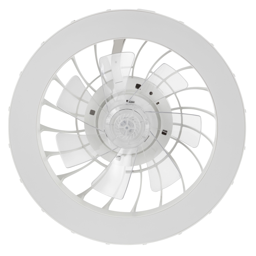 Brilliant - LED RGBW Ściemnialny wentylator sufitowy ze światłem FANORA LED/30W/230V 2700-6500K śr. 46 cm biały + zdalne sterowanie