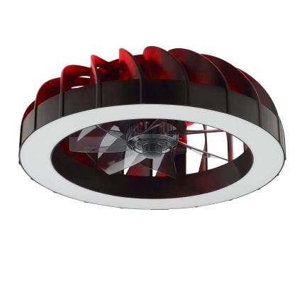 Brilliant - LED RGBW Ściemnialny wentylator sufitowy ze światłem FANORA LED/30W/230V 2700-6500K śr. 46 cm czarny + zdalne sterowanie