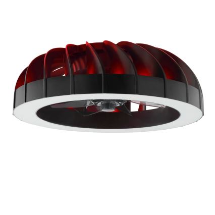Brilliant - LED RGBW Ściemnialny wentylator sufitowy ze światłem FANORA LED/30W/230V 2700-6500K śr. 46 cm czarny + zdalne sterowanie