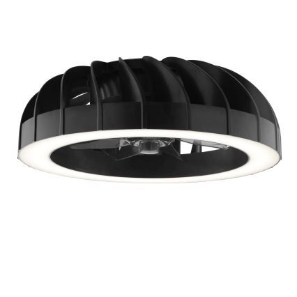 Brilliant - LED RGBW Ściemnialny wentylator sufitowy ze światłem FANORA LED/30W/230V 2700-6500K śr. 46 cm czarny + zdalne sterowanie