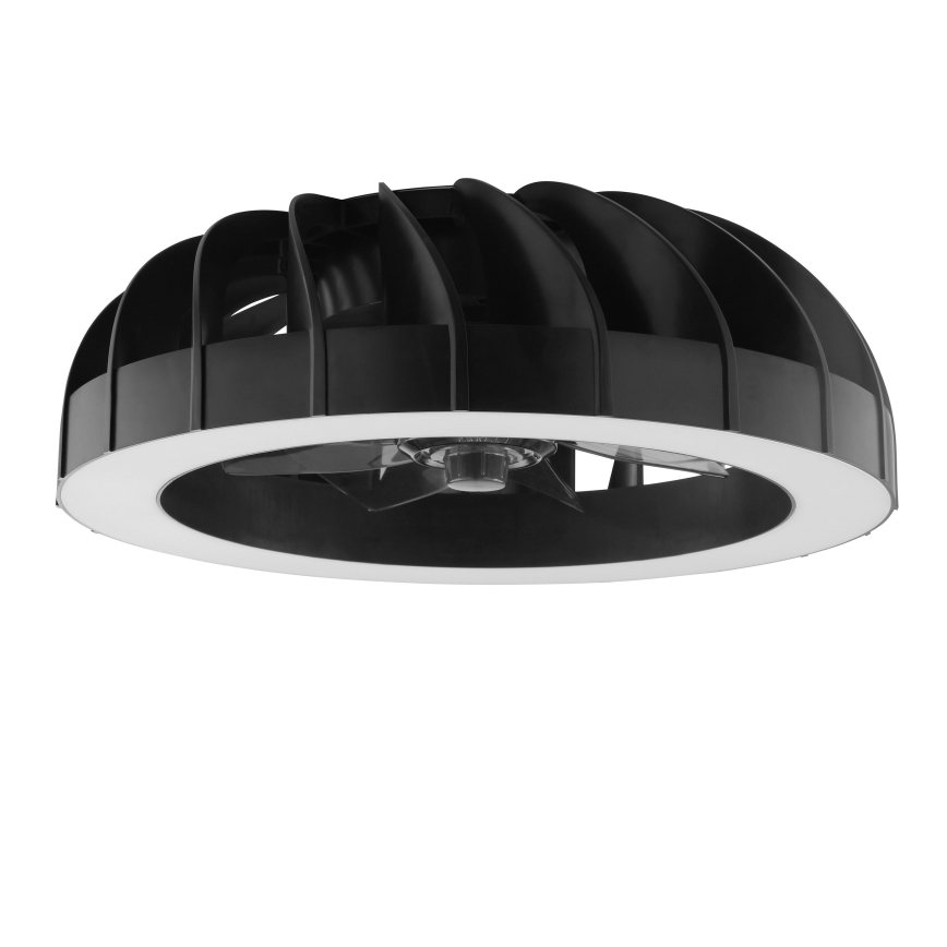 Brilliant - LED RGBW Ściemnialny wentylator sufitowy ze światłem FANORA LED/30W/230V 2700-6500K śr. 46 cm czarny + zdalne sterowanie