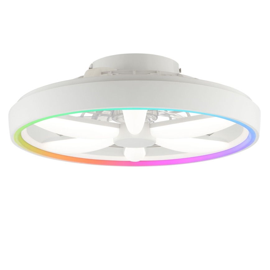 Brilliant - LED RGBW Ściemnialny wentylator sufitowy z oświetleniem GAIANO LED/48W/230V 2700-6500K biały + pilot zdalnego sterowania